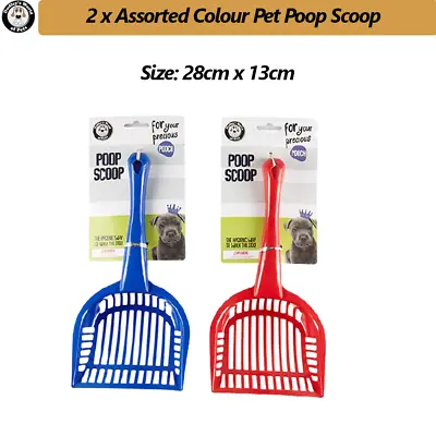 Pet Poop Scoop Dog Waste Removal Easy Pick Cleaning Poop Grabber Shovel Tools • $14.95