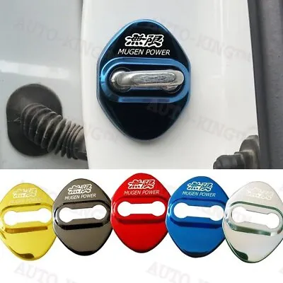 4Pcs Mugen Glossy Color Car Door Lock Protective Cover Case Badge Decal Sticker • $12.88