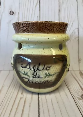 Yankee Candle Wax Burner Bowl Tart Warmer Vineyard Cork Wine Tuscan Ceramic EUC  • £26.05