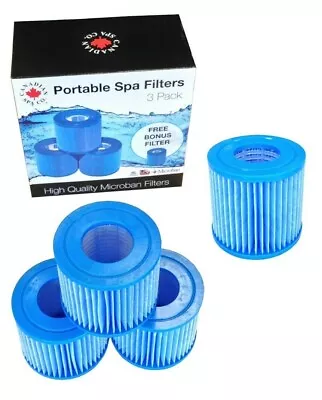 Anti-Microbial Portable Filter 4pk For Canadian Spa Rio Grande • £25