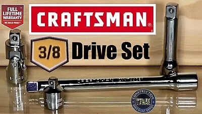 Craftsman 4 Piece 3/8  Drive Socket Adapter Swivel Joint Extension Bar Set • $20.69