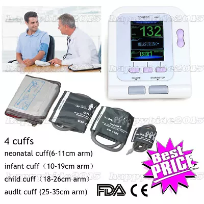 FDA Digital Blood Pressure Monitor With Adult BP Cuff Machine+4cuffsUSA SHIP • $69.99