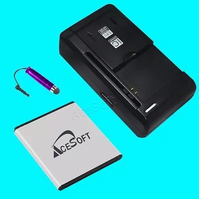 Spare 3150mAh Battery Charger Stylus For Samsung Galaxy S II Skyrocket SGH-i727 • $36.88