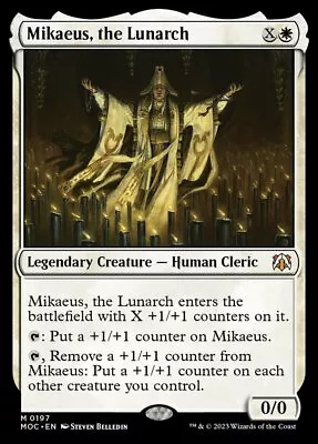Mikaeus The Lunarch X1 - Commander: March Of The Machine - NM-Mint English - C • $2.01