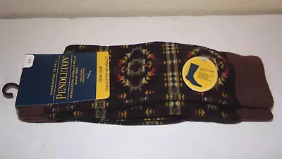 Pendleton Crew Socks New Aztec Pattern Men 9-12 Womens 10-13 Large • $18.99