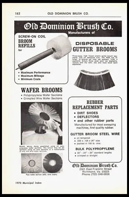 $19.65 • Buy 1970 Old Dominion Brush Co Brooms Richmond VA-Vintage Trade Photo Print Ad