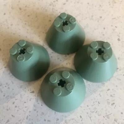 LEGO PART  Cone 4 X 4 X2 With Axle Hole Sand Green Harry Potter Hogwarts Castle • $19.95