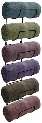 Sorbus Towel Rack Holder- Wall Mounted Storage Organizer For Bathroom Spa/Salon • $29.99