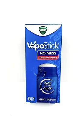 Vicks VapoStick Solid Balm No Mess Soothing Vapors Easy To Use Quick Dry 1.25oz • $11.69