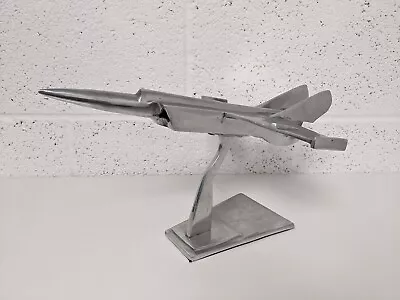 Cast Aluminum Metal Fighter Jet Plane Airplane Statue Figurine MIG-25 Foxbat • $24.85