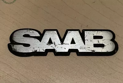 84-93 Saab 900 Fender Emblem Nameplate Script Badge OEM Side Metal • $11.95