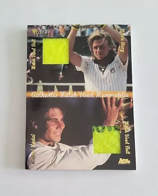 2012 Ace Authentic Grand Slam 3 Rafael Nadal Bjorn Borg DUAL Match Used DMB6 • $19.99