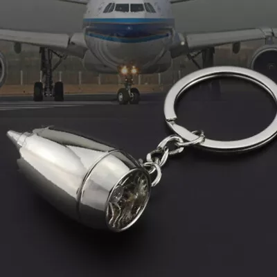 New Design Metal Plane Engine Keychains Mini Jet Engine Keyrings GiftsTSCRB.MF • $3.41