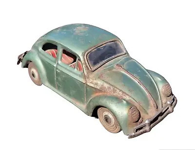 Antique Old Painted Rare Volkswagen Vintage Car Model Push Windup Tin Toy JAPAN • $299.25