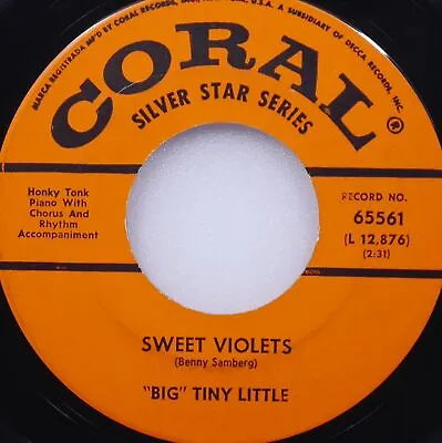 BIG TINY LITTLE There Is A Tavern In Town / Sweet Violets CORAL 65561 EX 1962 • $3.40