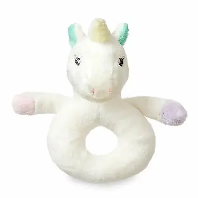 BNWT Aurora World Lil' Sparkle Baby Unicorn Rattle Ring (z68) • £3.99