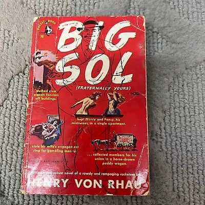 Big Sol Crime Thriller Paperback Book By Henry Von Rhau Pocket Books 1950 • $12.99