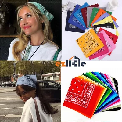 3/6x Head Wrap BANDANA Paisley Bandanna Scarf Summer Durag 100% COTTON Headwrap • $6.99