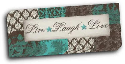 £39.22 • Buy LIVE LAUGH LOVE 18x8 Gallery Wrapped Stretched Canvas