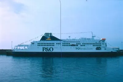 Original Ship Ferry Colour Slide Of A P&o Cross Channel Ferry 'pride Of Kent'. • £0.50