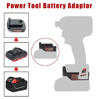 For Metabo 18V Li-Ion Battery Convert To For Milwaukee For M18 18V Power Adapter • £14.23