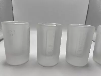 Jagermeister Shot Glasses Set Of 4 Frosted Glass -used - 2.5cl • £9.99