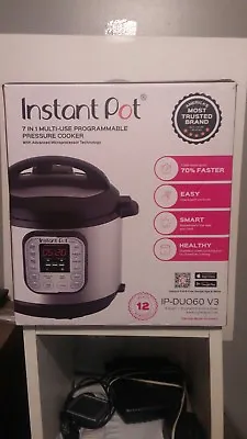 NEW Instant Pot DUO60 6 Qt 7in1 MultiUse Programmable Pressure Cooker  • $79.99