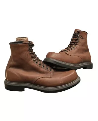 Red Wing 953 Brown Leather Boots With Super Sole Mens Size 13 A2 Lightly Worn • $100