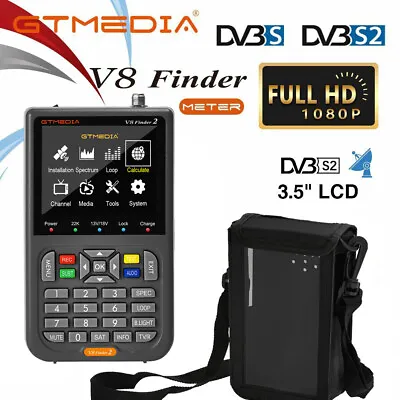 V8 HD Digital Satellite Finder Meter DVB-S/S2 Sat Finder FTA Detector 3.5'' LCD • $76.99