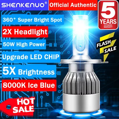 Ice Blue H4 9003 LED Headlight Bulb C6 For Honda Civic 1992-2003 CR-V 2007-2014 • $18.28
