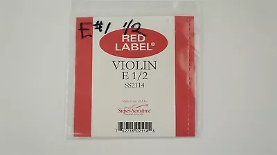 Super Sensitive Red Label Violin - Size E 1/2 Single String - SS2114 • $5.99