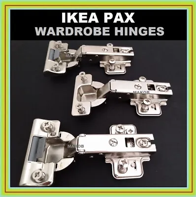 Ikea Hinge Pax Komplement Soft Close 3 In Pack Wardrobe Brand New 002.145.05 • £169.95