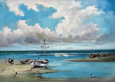 Beach & OceanOriginal Oil Painting By Jason   71 X 51 Cm • $299.99