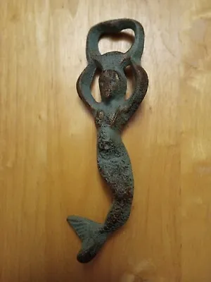 Cast Iron Mermaid Bottle Opener Vintage Style Barware Beach House Chic 7  • $6.30