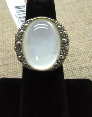 MICHAEL DAWKINS MOTHER PEARL STARRY NIGHT RING 925 Sterling Silver Size  5 New • $83.99