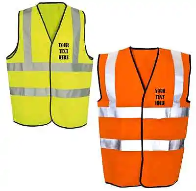 £3.99 • Buy Personalized Custom Printed Hi Viz Vis Visibility Kids Safety Vest Waistcoat