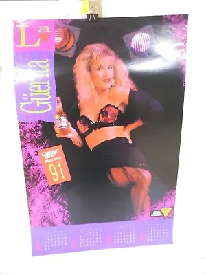 Miller High Life  Guerita  1991 Septoctnovdec Calendar/poster~#132 • $20