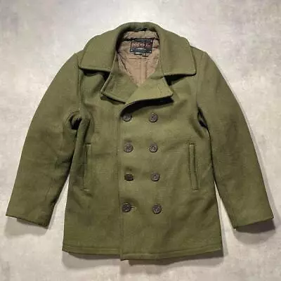 Schott Durojac Olive Pea Coat Military 80S90S Old Clothes • $116.83