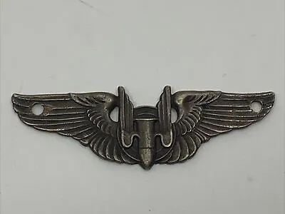 Vintage WW2 US Air Force Bomber Aerial Gunner Wings Badge Sterling Silver 3  • $49