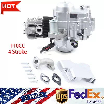110CC 4 Stroke Motor Engine Auto Transmission For ATV Go Kart 308-999003 Silver • $187.06