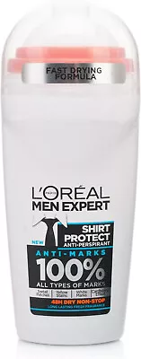 L'Oreal Men Expert Shirt Protect Anti-Marks 48H Roll-On Deodorant 50ml • £4.99