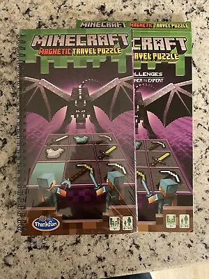 ThinkFun Minecraft Magnetic Travel Puzzle 40 Challenges Beginner To Expert New • $7.99