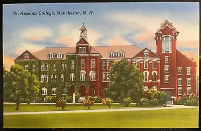 Vintage Postcard 1930-1945 St. Anselms College Manchester New Hampshire (NH) • $8