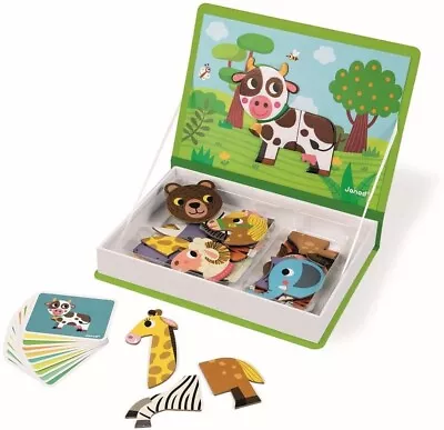 Janod - MagnetiBook Animals -Part Educational Magnetic Game Ages 3 And Up J02723 • £17.99