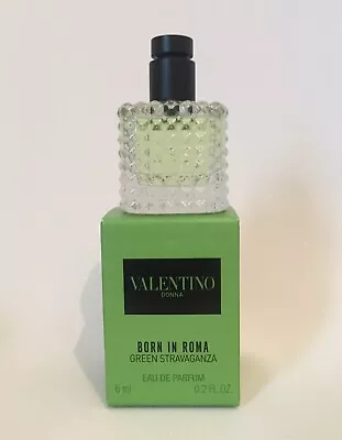 Valentino Born In Roma Green Stavaganza Eau De Parfum 6ml Mini Splash Bottle New • £15.95