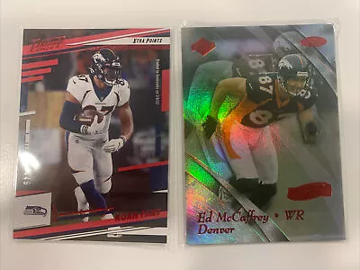 (2) Denver Broncos Non Auto #'d Card Lot! Ed McCaffrey /5000 Noah Fant /449! • $2.95