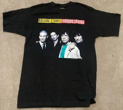 Rolling Stones-Voodoo Lounge RARE ORIGINAL VINTAGE Australian Tour T-Shirt -1994 • $95