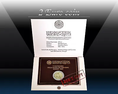 VATICAN 2 EURO 2023 ( Pietro Perugino ) 2 Euro Commemorative Coin * BU • $39.99