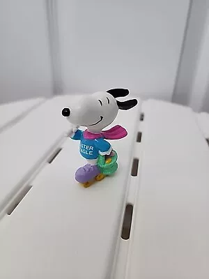 Vintage Peanuts PVC Snoopy Figure Easter Beagle Roller Skates • $12