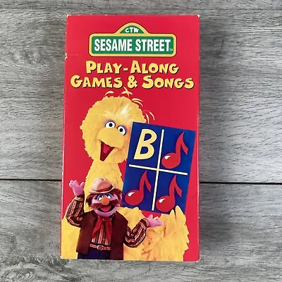 Sesame Street - Play-Along Games & Songs (VHS 1996) • $14.99